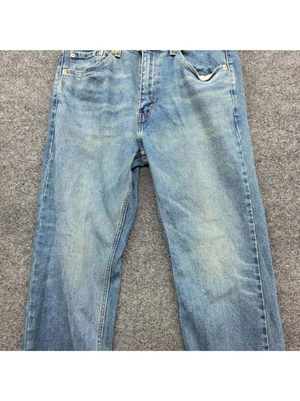 Levi's Mens 505 Straight Jeans 33 X 30 Blue Casual Streetwear Minimalist Capsule